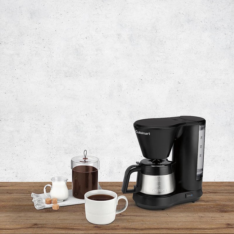 Cuisinart صانعة القهوة سعة 5 أكواب مع إبريق من الفولاذ المقاوم للصدأ، آلة قهوة مع خزان مياه قابل للإزالة، فلتر مياه فحم، خاصية الحفاظ على الحرارة لمدة 30 دقيقة، وإيقاف التخمير، DCC-5570NAS، فولاذ مقاوم للصدأ - Image 4